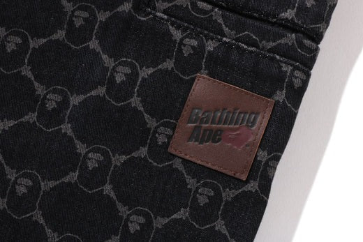  베이프 데님 팬츠 001DSL301302MBLK BLACK DOM - BAPE