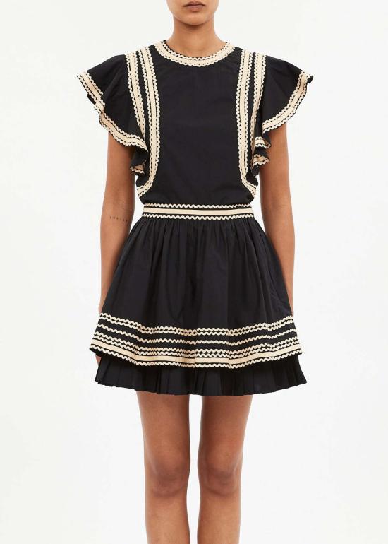  울라 존슨 숏 스커트 아달리 미니 스커트 누아르