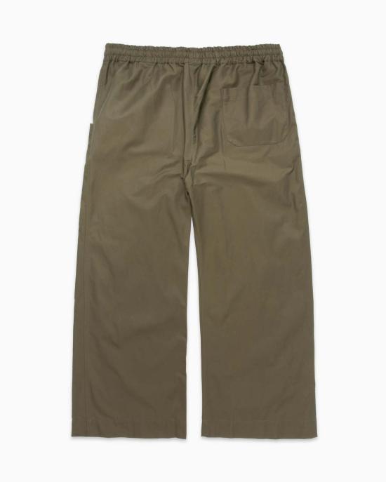  니콜라스 데일리 스트레이트 팬츠 와이드 레그 팬츠 올리브 - NICHOLAS DALEY