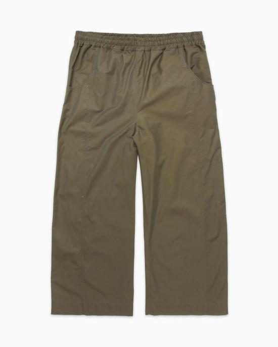  니콜라스 데일리 스트레이트 팬츠 와이드 레그 팬츠 올리브