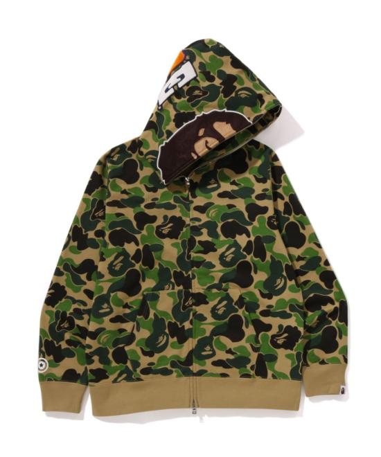  베이프 후드 티셔츠 001ZPL802006LGRN GREEN DOM - BAPE