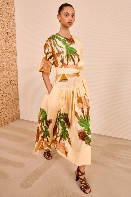  울라 존슨 롱 원피스 아닐린 드레스 - ULLA JOHNSON