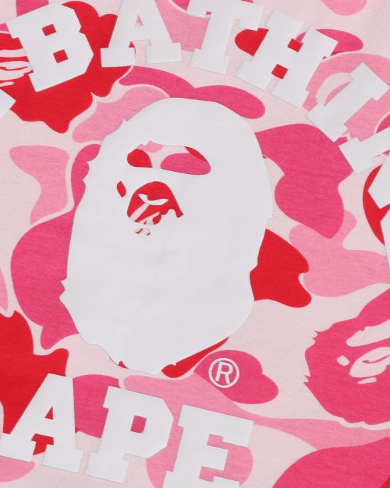  베이프 긴팔 티셔츠 001LTL801006MPNK PINK DOM - BAPE