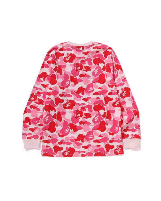  베이프 긴팔 티셔츠 001LTL801006MPNK PINK DOM - BAPE