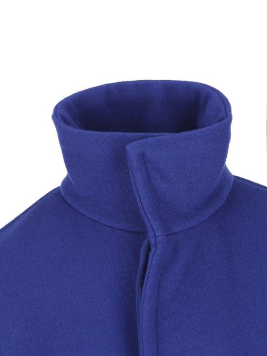 25FW 생로랑 울 소재 박시핏 벨트 코트  850307Y5J784146 AI25 BLEU OUTREMER - SAINT LAURENT