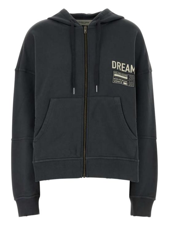 25FW 골든구스 후드 티셔츠 GUP02334P00214360617 61033 60617 MIX ANTHRACITE