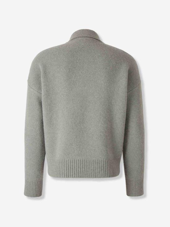 25FW 아미 스웨터 UPL408 KN0135 058GREY OFF WHITE - AMI