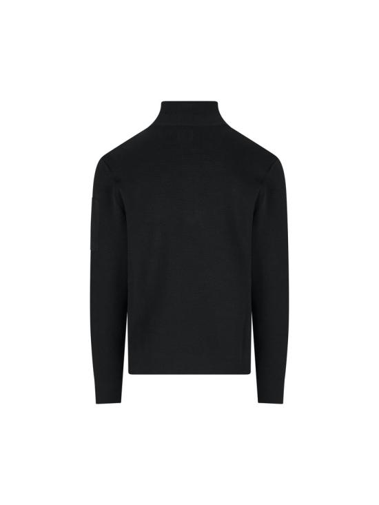 25FW 씨피 컴퍼니 리울 풀 집 렌즈 가디건 제트 19CMKN202A006595A999 AI25 Black - C.P. COMPANY