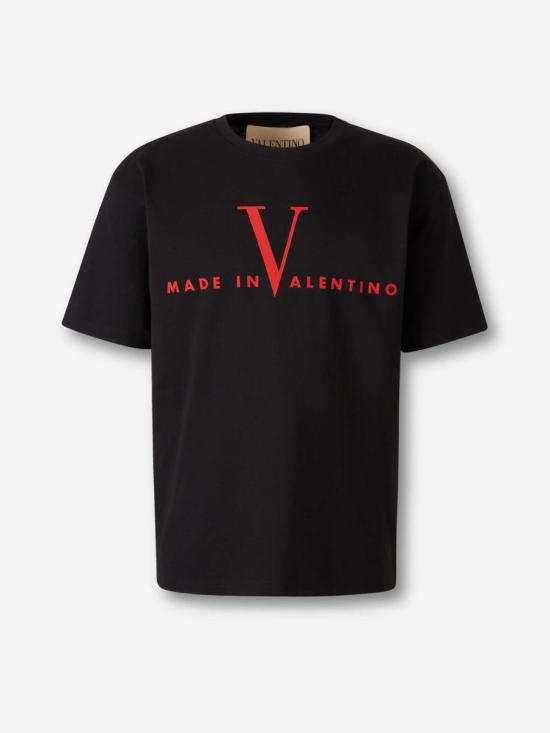 26SS 발렌티노 가라바니 긴팔 셔츠 8V3MG16PBAQ 0NRNERO ROSSO Black