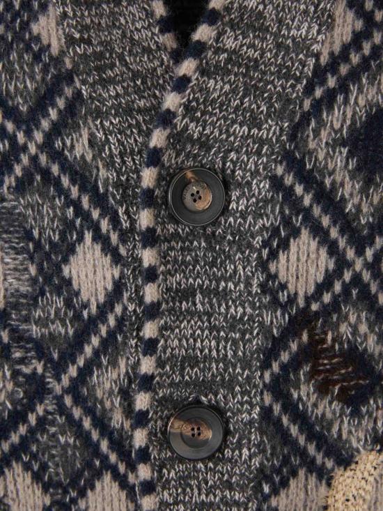 25FW 웨일즈보너 스웨터 UA25KN45 WO12 951GREY BLACK NAVY IVORY Multicolor - WALES BONNER