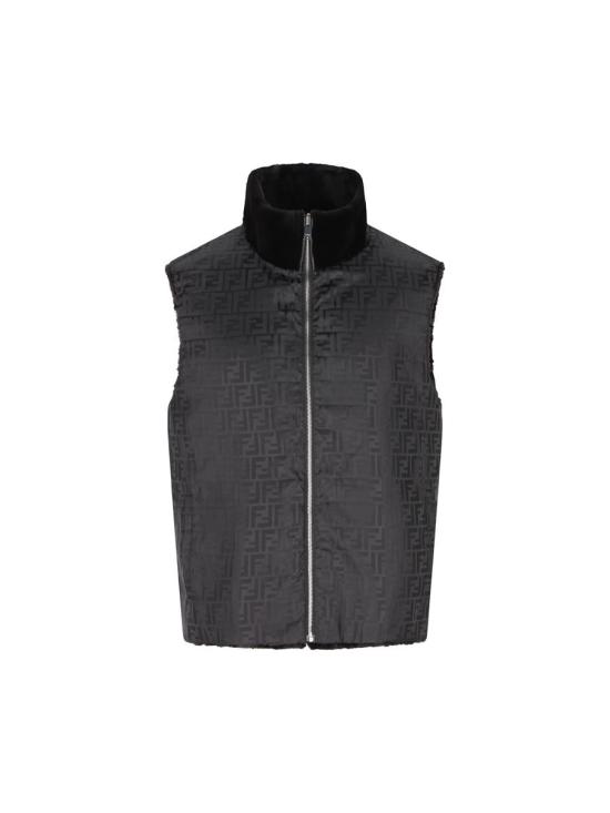 25FW 펜디 베스트 FMH064AS9VF0GME AI25 Black - FENDI