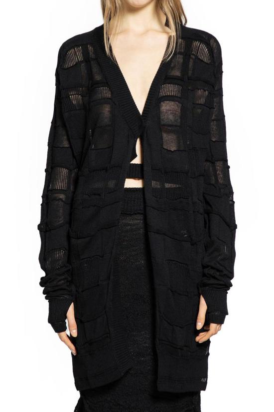 25FW Halos 가디건 CHECARBK Black