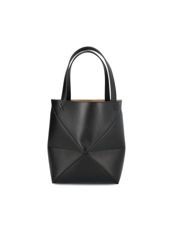 26SS 로에베 샤이니 카프스킨 미니 퍼즐 폴드 토트백  A657V25X011100 P26 Black - LOEWE
