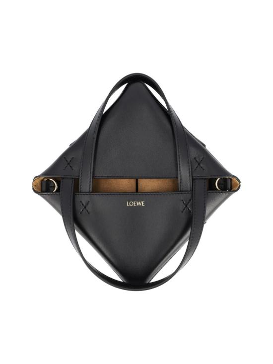 26SS 로에베 샤이니 카프스킨 미니 퍼즐 폴드 토트백  A657V25X011100 P26 Black - LOEWE