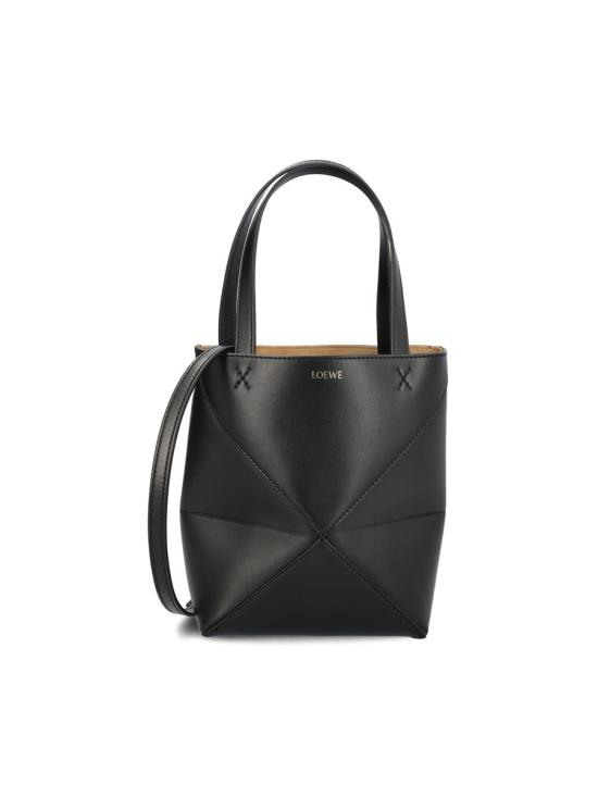 26SS 로에베 샤이니 카프스킨 미니 퍼즐 폴드 토트백  A657V25X011100 P26 Black