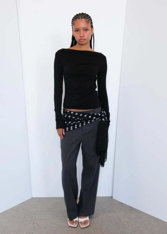  길 긴팔 티셔츠 젤 드류 탑 - GEEL