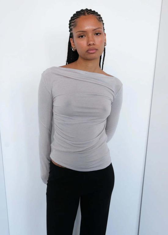  길 긴팔 티셔츠 젤 드류 탑