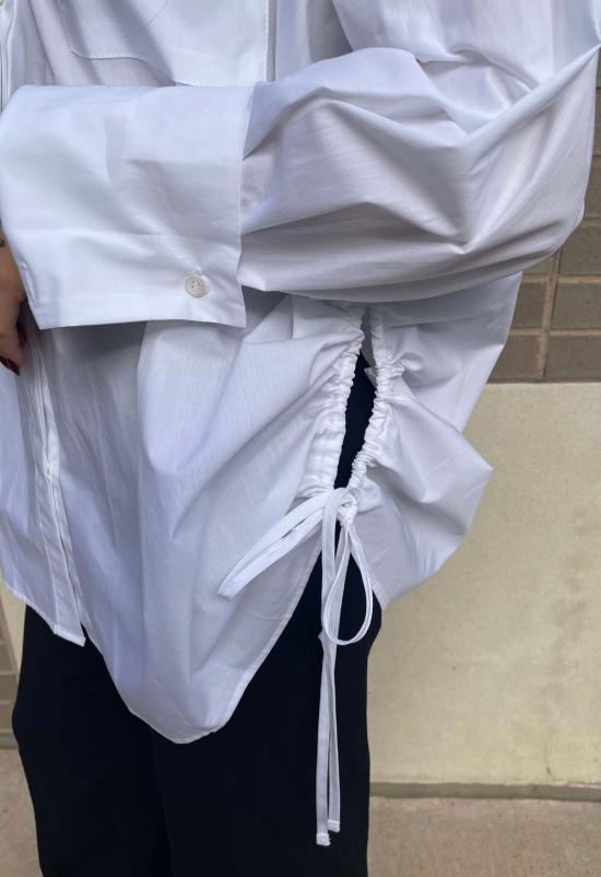  더 엔케이씨 스토어 블라우스 Nkc 스토어 가브리엘라 버튼 다운 셔츠 - The NKC Store