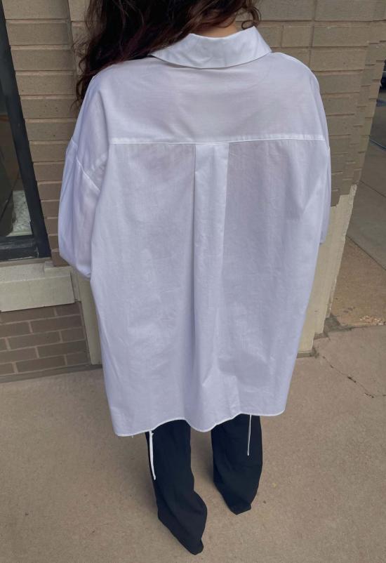  더 엔케이씨 스토어 블라우스 Nkc 스토어 가브리엘라 버튼 다운 셔츠 - The NKC Store