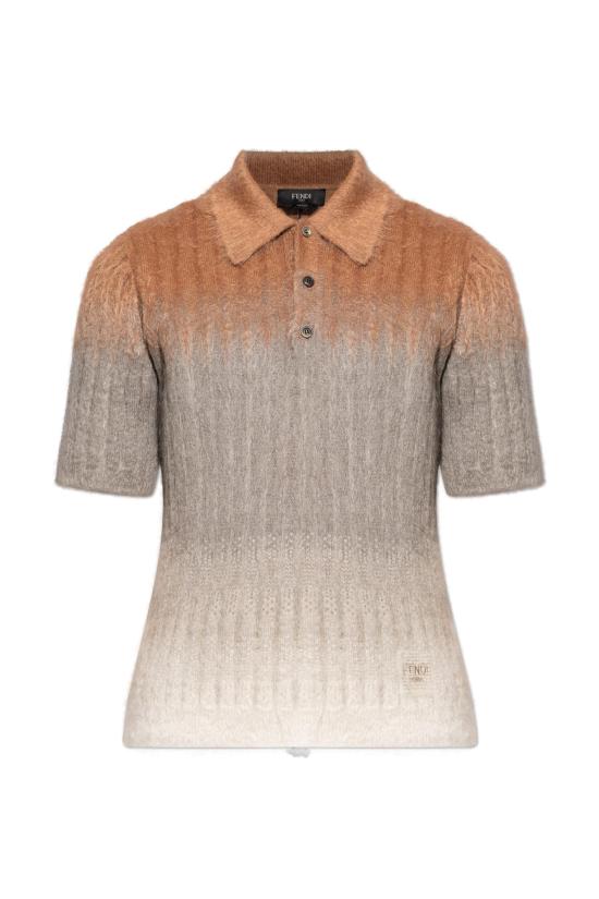 25FW 펜디 폴로 티셔츠 FZC162 AOZU F0XDA MULTICOLOR DOM