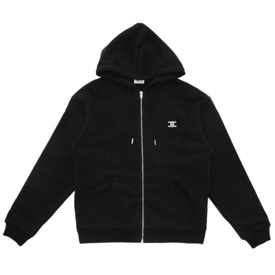25SS 셀린느 후드 티셔츠 RY0A60N6038EC BLACK ECRU DOM