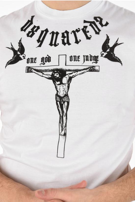  디스퀘어드2 민소매 티셔츠 S71GD0469 S22427 100 Black White - DSQUARED2