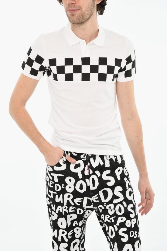  디스퀘어드2 반팔 티셔츠 S71GD0489 S22743 100 Black White