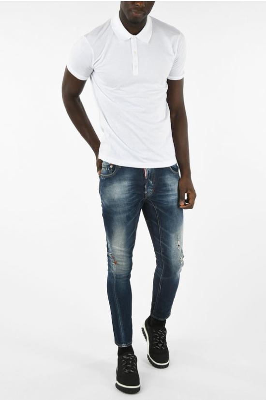  디스퀘어드2 폴로 티셔츠 S74GD0256 S22427 100 White - DSQUARED2