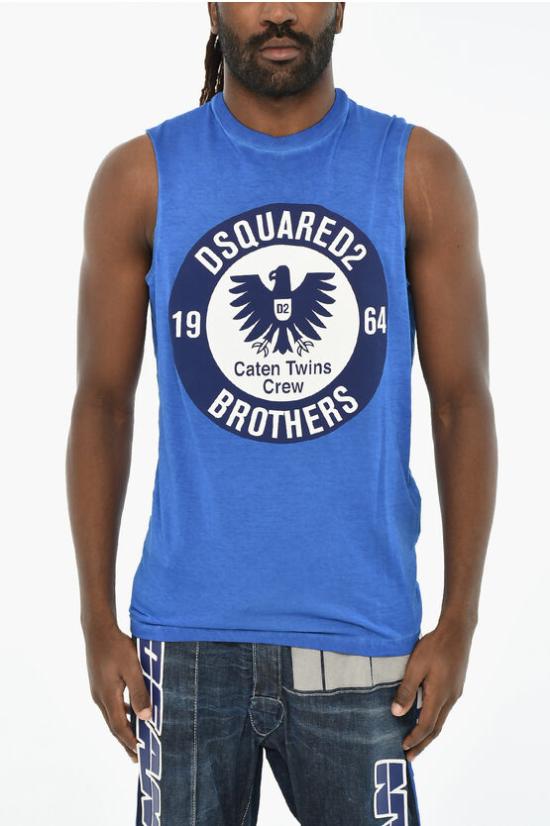  디스퀘어드2 민소매 티셔츠 S71GD0511 S21600 519 Blue