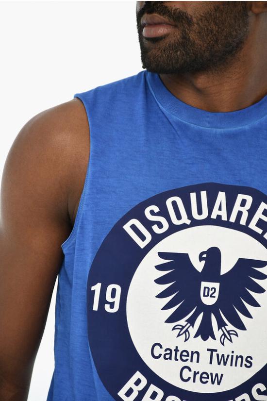  디스퀘어드2 민소매 티셔츠 S71GD0511 S21600 519 Blue - DSQUARED2