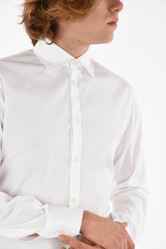  디스퀘어드2 긴팔 셔츠 S74DL0666 S39731 100 White - DSQUARED2