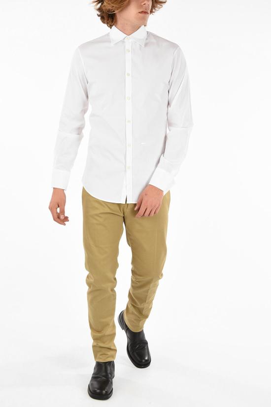  디스퀘어드2 긴팔 셔츠 S74DL0666 S39731 100 White - DSQUARED2