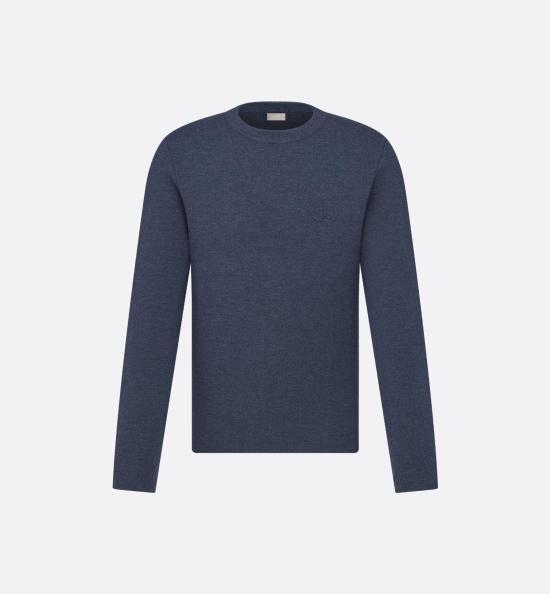 25FW 디올 스웨터 513M617A2000585 BLUE DOM