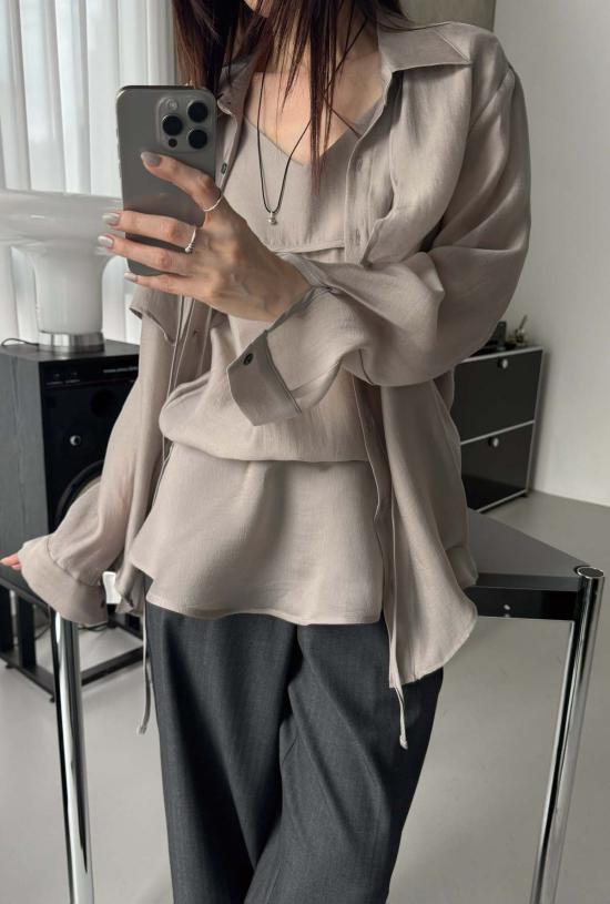  더 엔케이씨 스토어 블라우스 Nkc 스토어 케리나 버튼 다운 - The NKC Store