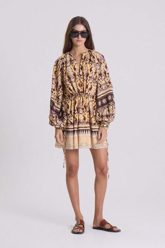  마리아 셰르 숏 원피스 델랜시 비토 숏 드레스 옐로우 바이브스