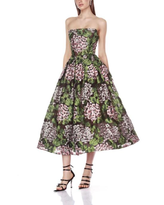  BRONX AND BANCO 미디 원피스 브롱크스 앤 뱅코 케이트 스트랩리스 미디 드레스 멀티 - OTHER BRANDS