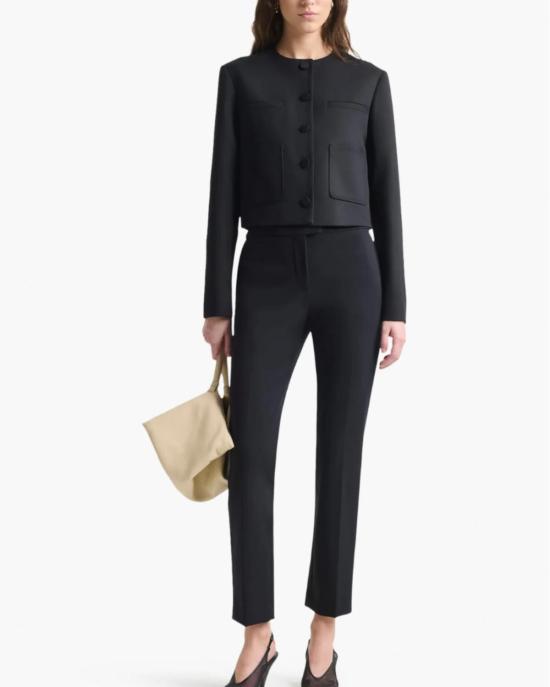  알투자라 스트레이트 팬츠 토드  블랙 - ALTUZARRA