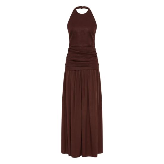 26SS 페이스풀더브랜드 롱 원피스 FF4358 CRB TALI MAXI CAROB BROWN - FAITHFULL THE BRAND