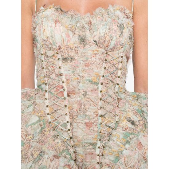 26SS 짐머만 숏 원피스 7037DC261 MINTF NEUTRALS PINK - ZIMMERMANN