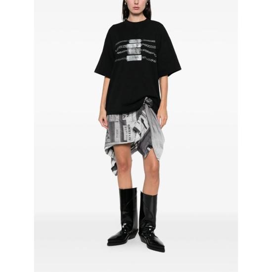 26SS 알렉산더 왕 반팔 티셔츠 UCC1261892 001 BLACK - ALEXANDER WANG