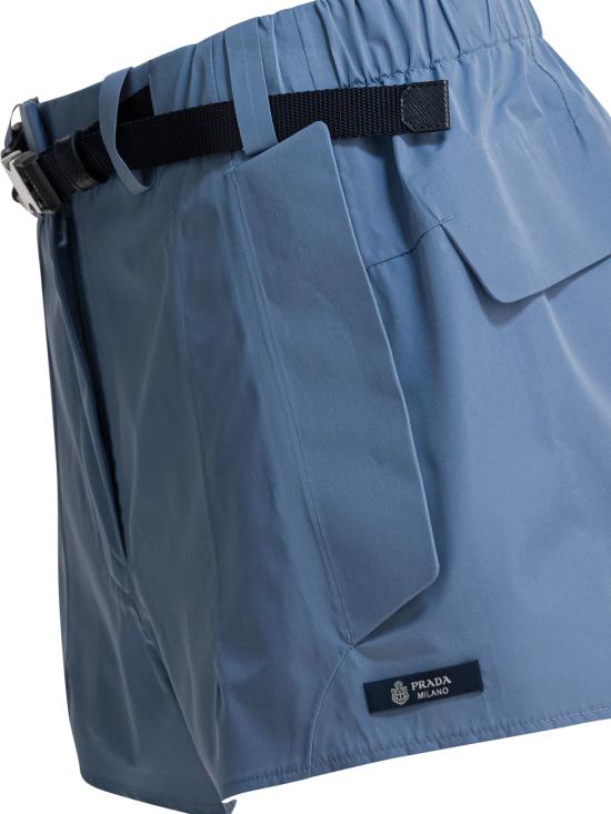 25FW 프라다 숏팬츠 22H94518UUF0637 S OOO Light blue - PRADA
