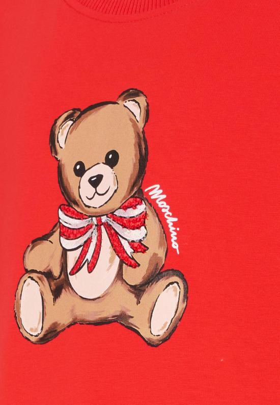 25FW [키즈] 모스키노 원피스 HDV0H7 LDA16 50109 RED - MOSCHINO