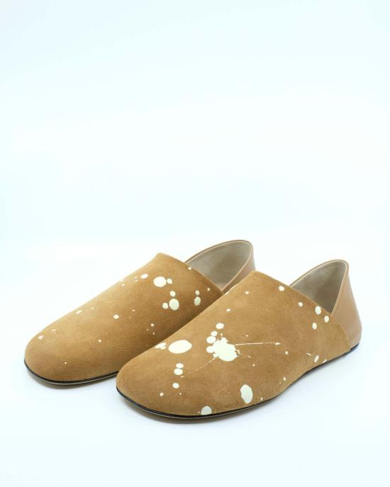  JW앤더슨 뮬/슬리퍼 JW 앤더슨 탄 & 크림 스웨이드 슬리퍼 뮬