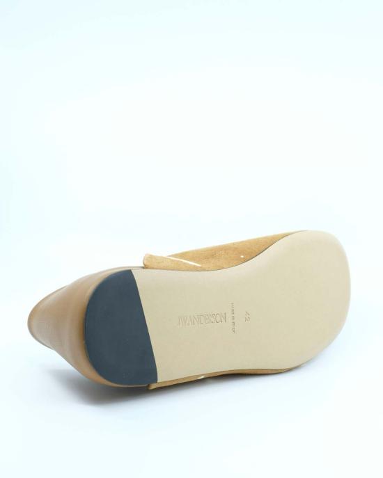  JW앤더슨 뮬/슬리퍼 JW 앤더슨 탄 & 크림 스웨이드 슬리퍼 뮬 - JW ANDERSON