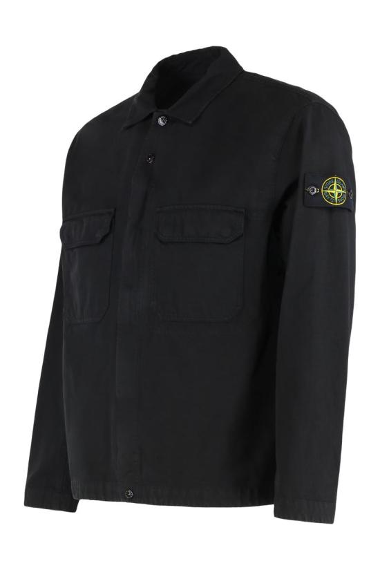 25FW 스톤 아일랜드 긴팔 셔츠 S151200009S0211 V0029 Black - STONE ISLAND