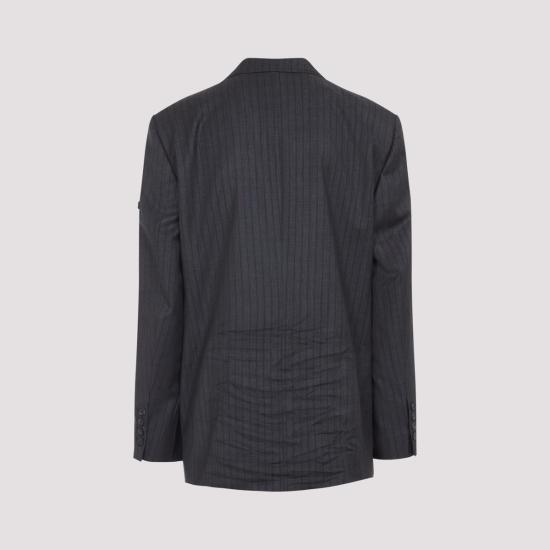 25FW 발렌시아가 울 블레이저 850763 TPT05 1360 GREY - BALENCIAGA