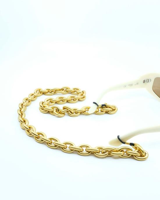  JW앤더슨 안경 JW 앤더슨 골드 톤 체인 링크 선글라스 스트랩