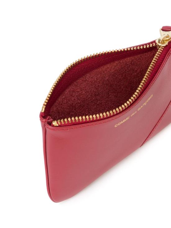 26SS 꼼데가르송 클래식 레더 라인 파우치 SA8100 RED Red - COMME DES GARCONS
