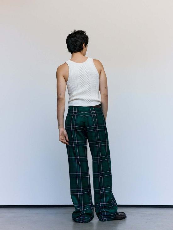  JW앤더슨 민소매 티셔츠 JW 앤더슨 아이보리 비스코스 폴리 케이블 니트 탱크 탑 - JW ANDERSON