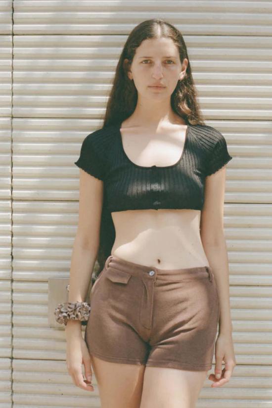  마리암 나시르 자데 헤어 액세서리 카네이션 스크런치 브라운 - MARYAM NASSIR ZADEH